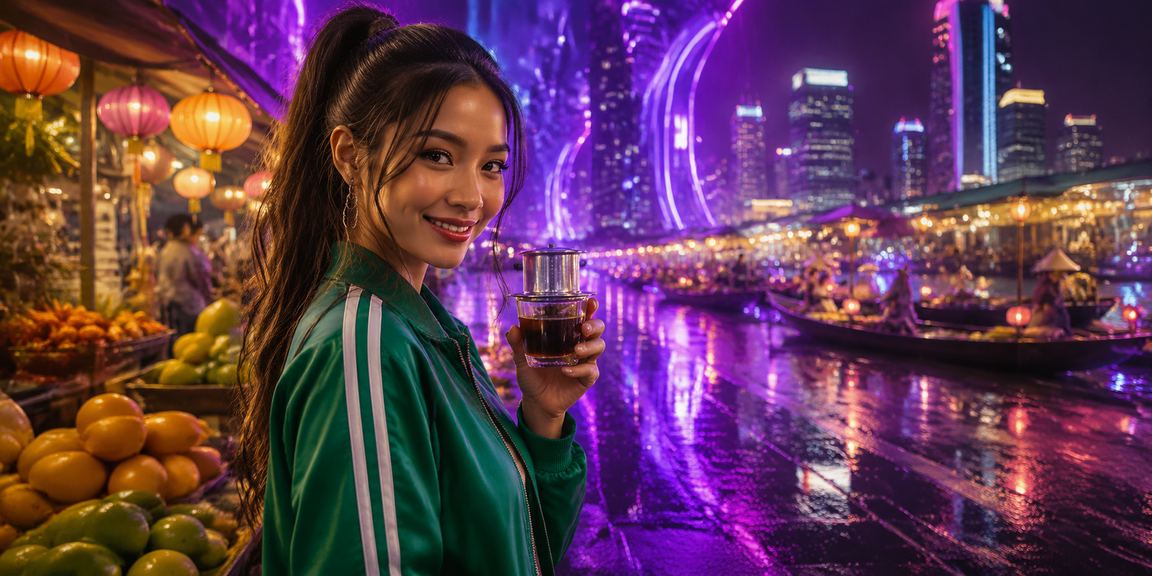 Buổi sáng cà phê bên sông Mekong với người dùng trải nghiệm casino trực tuyến thư giãn