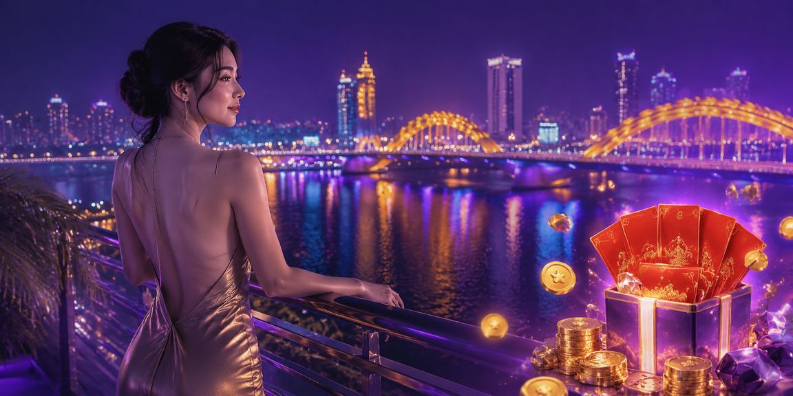 Đường phố Sài Gòn lung linh neon với phong bao đỏ mùa khuyến mãi